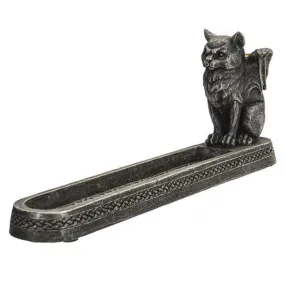 10" Winged Cat Incense Burner