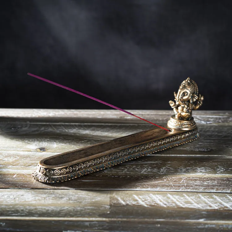 11.2" Ganesha Stick Incense Burner