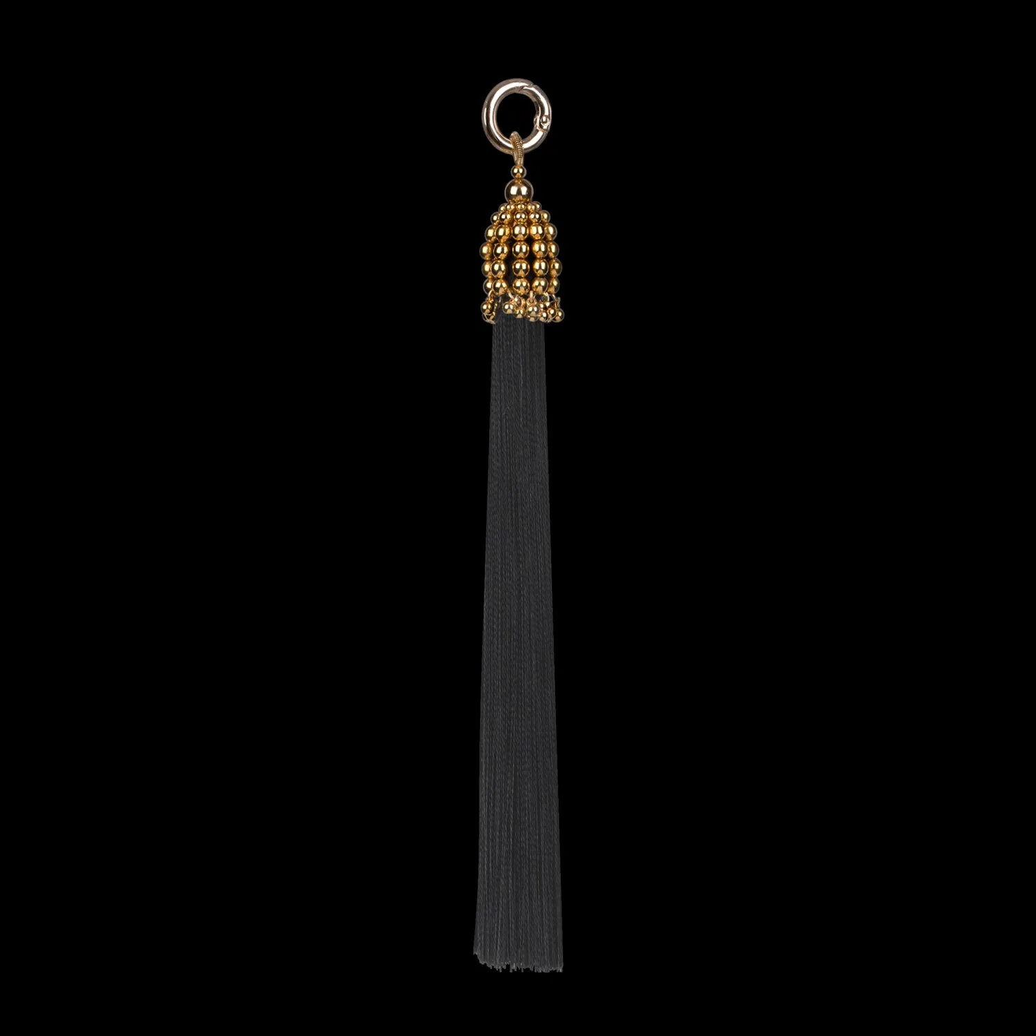 11" Gold Cap Polyester Tassel