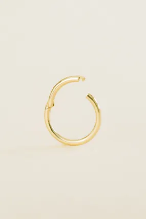 18g Tragus Cartilage Helix Hoop Clicker Ring Piercing Earring-14K Solid Gold Jewelry