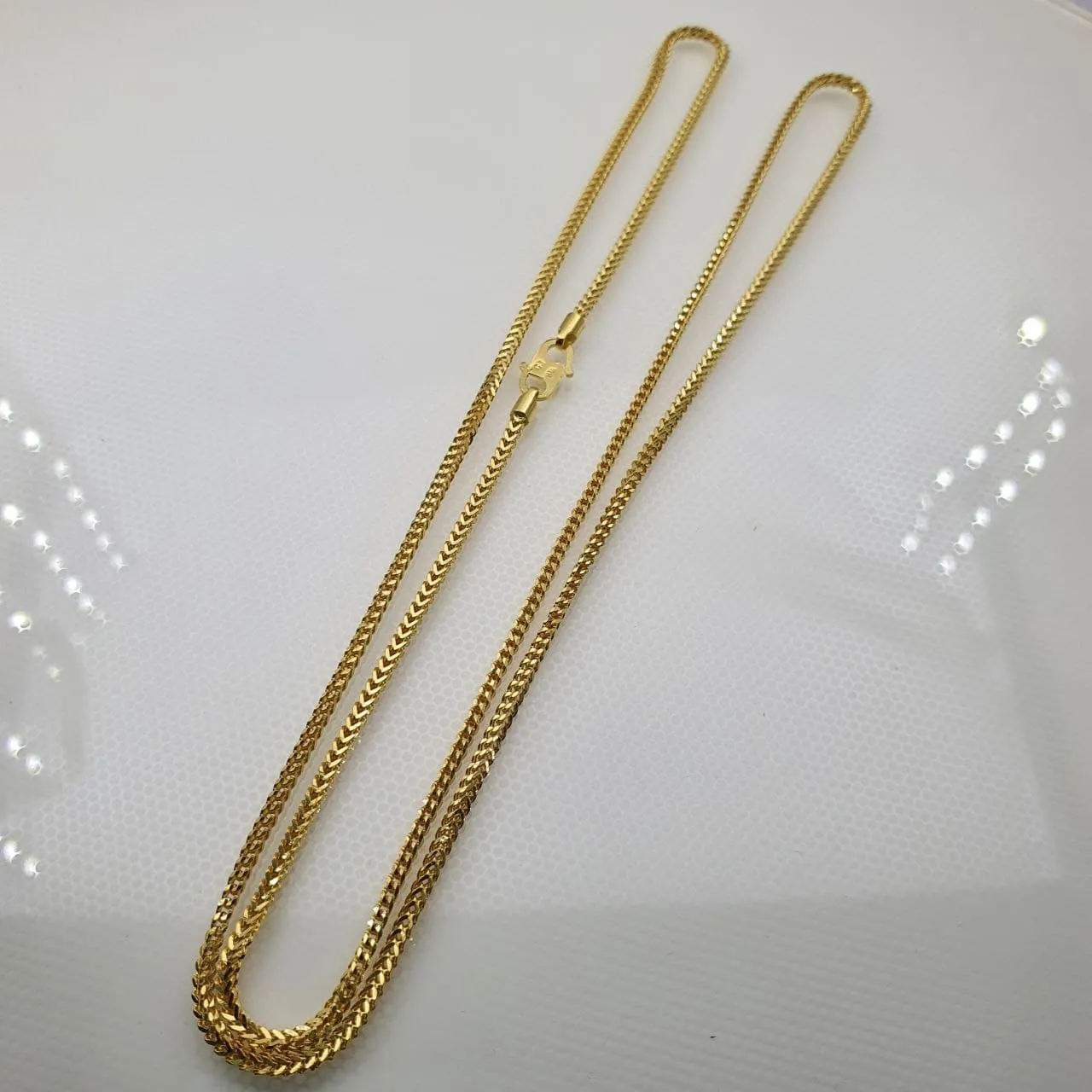 22k / 916 Gold Solid Box Necklace