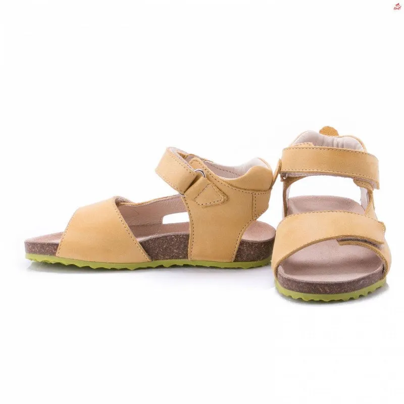 (2508-3/2509-3) Emel yellow velcro sandals