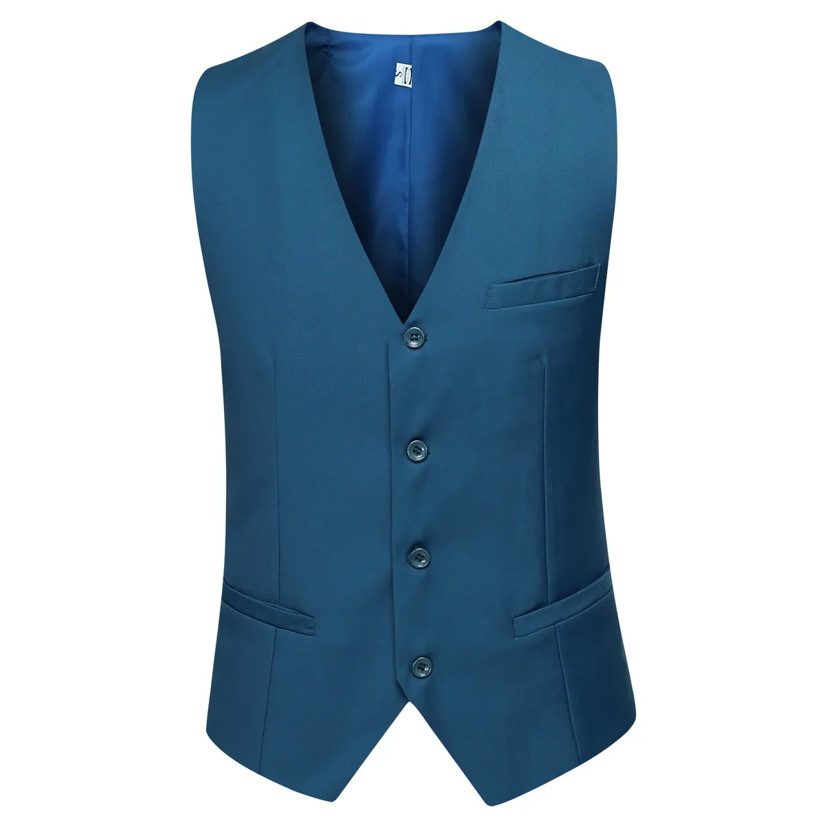 3-Piece Slim Fit Classic Casual RoyalBlue Suit