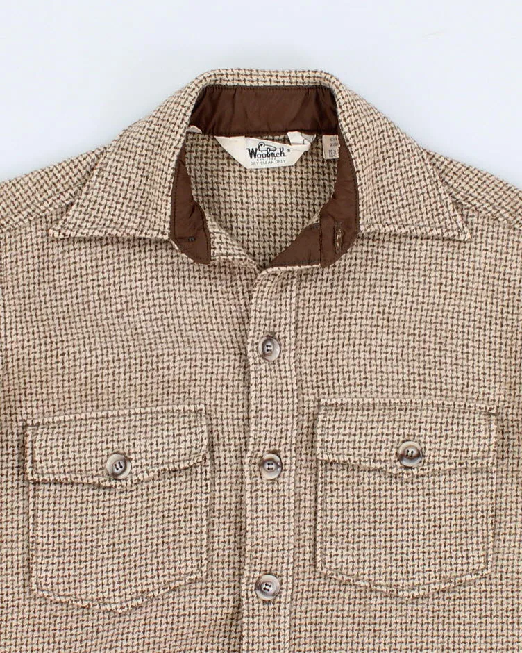 70's Vintage Men's Beige Woolrich Shirt - M