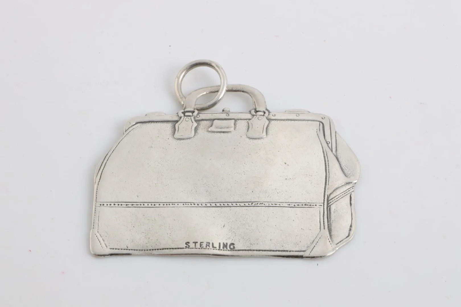 925 Silver Vintage Luggage Tag (8.74g.)