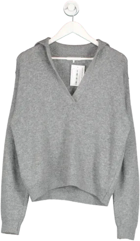 Almina Grey Polo Sweater UK S