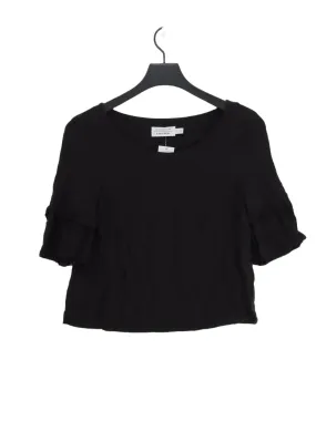 & Other Stories Women's Blouse UK 6 Black 100% Viscose