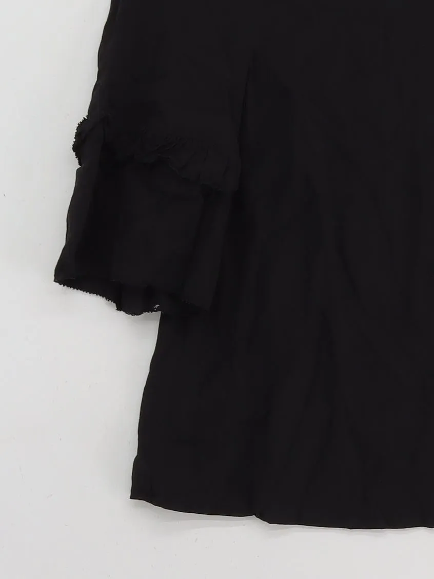 & Other Stories Women's Blouse UK 6 Black 100% Viscose