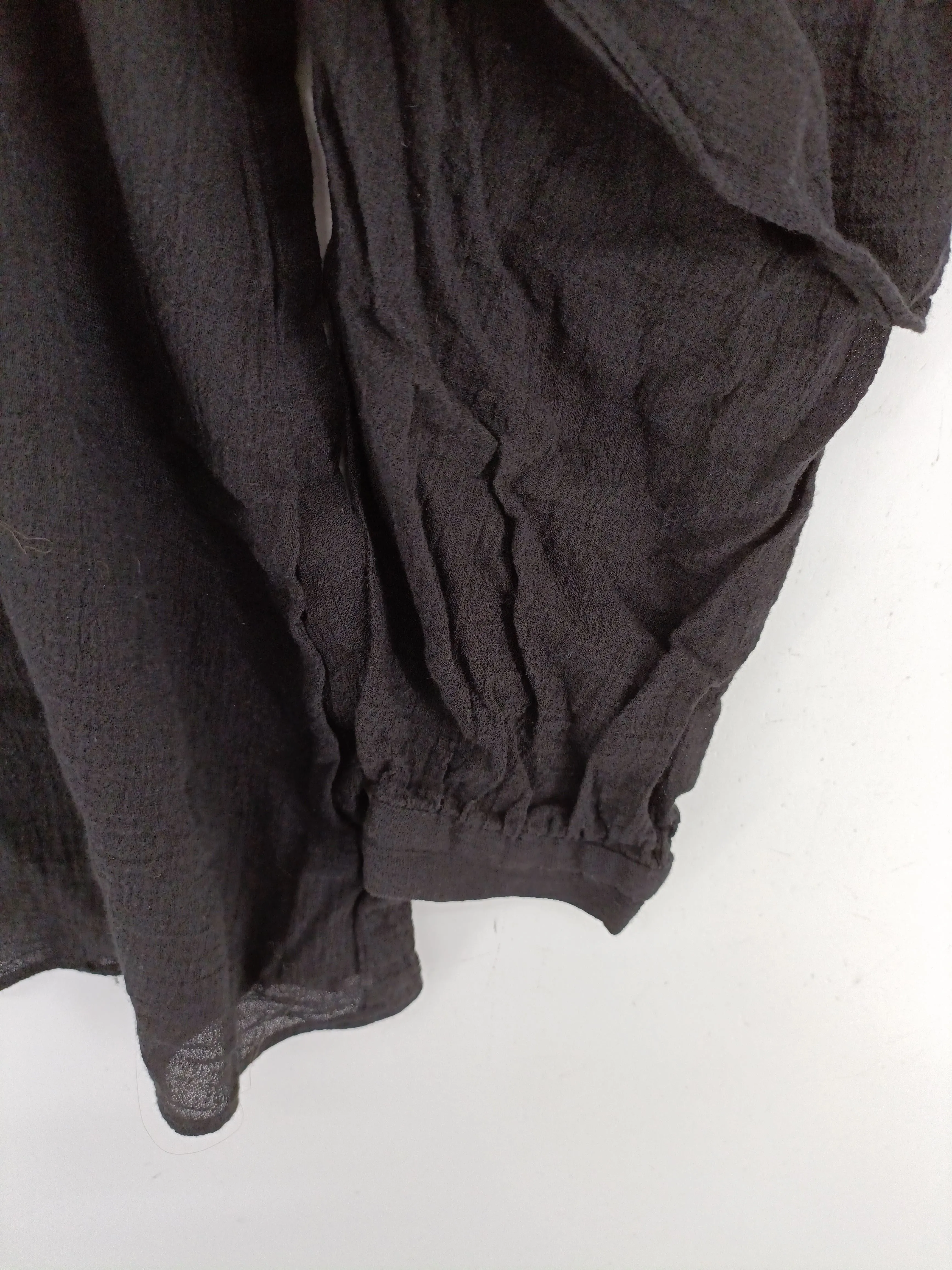 & Other Stories Women's Blouse UK 6 Black Cotton with Viscose