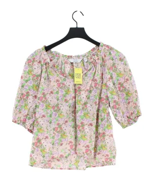 & Other Stories Women's Blouse UK 8 Pink 100% Cotton