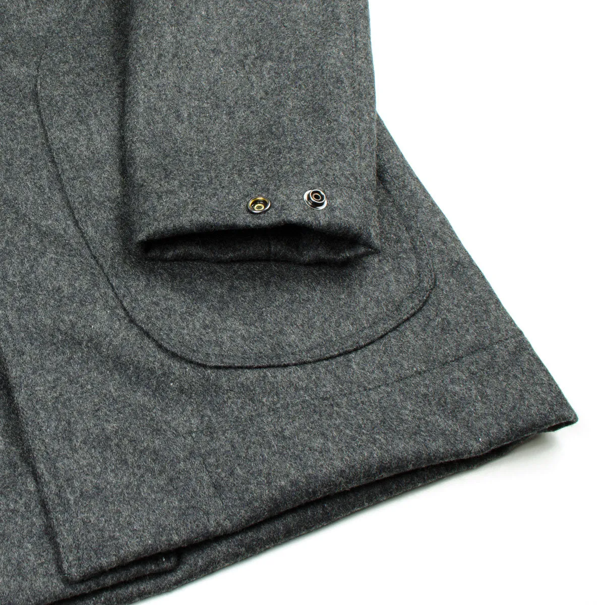 Arpenteur - Mevi Melton Wool Coat - Grey