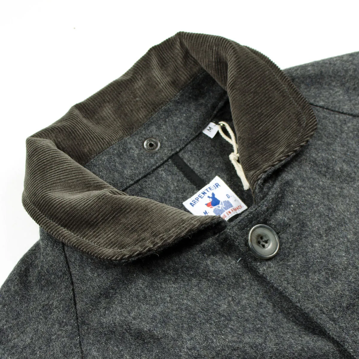 Arpenteur - Mevi Melton Wool Coat - Grey