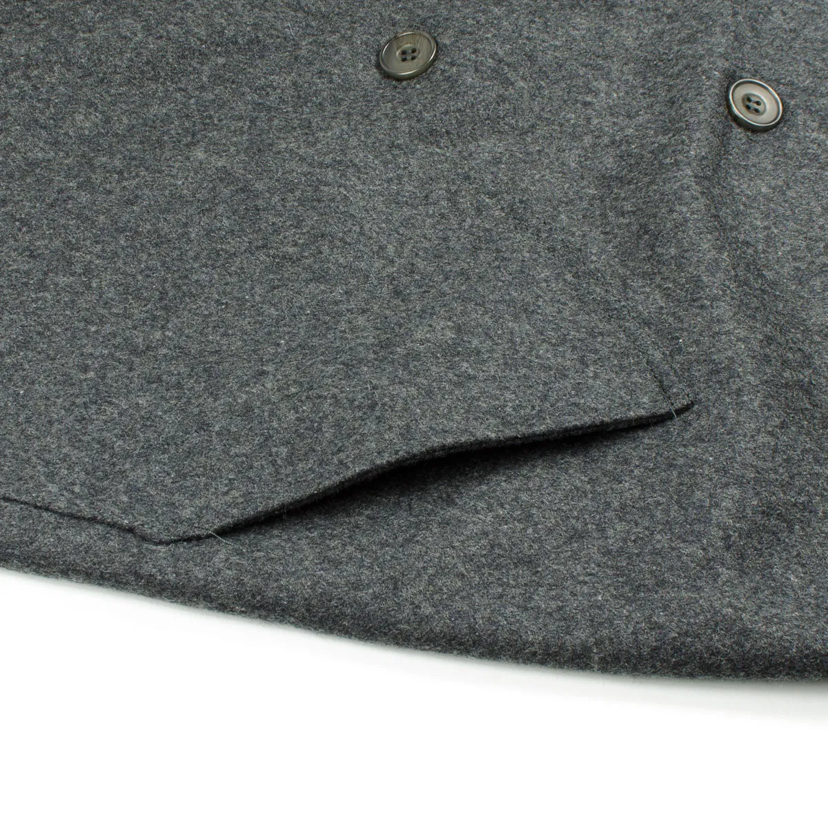 Arpenteur - Mevi Melton Wool Coat - Grey