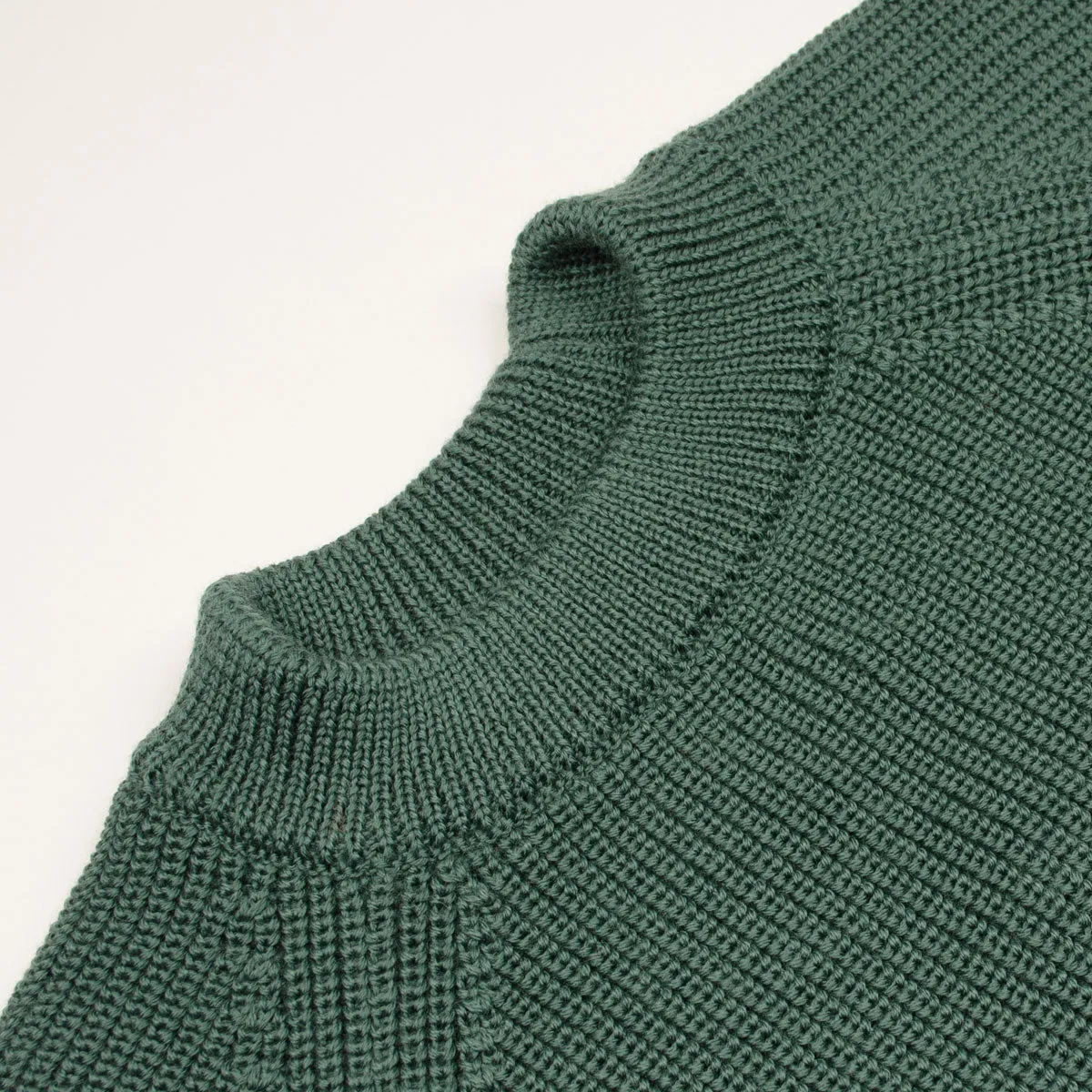 Arpenteur - Plano Merino Wool Rib Sweater - Emerald