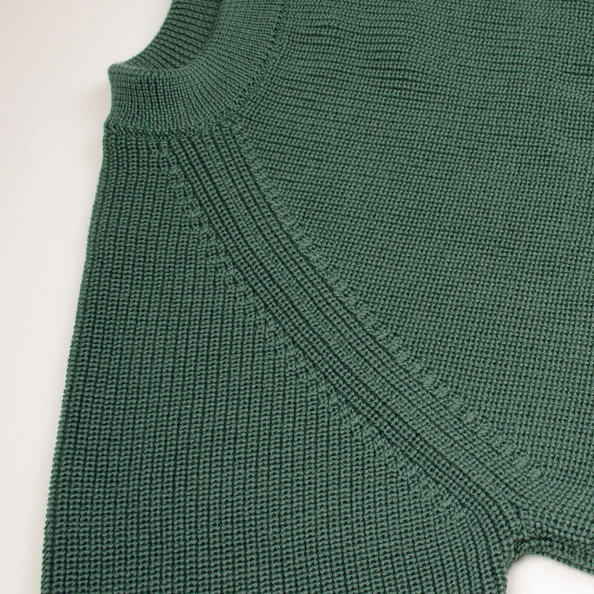 Arpenteur - Plano Merino Wool Rib Sweater - Emerald