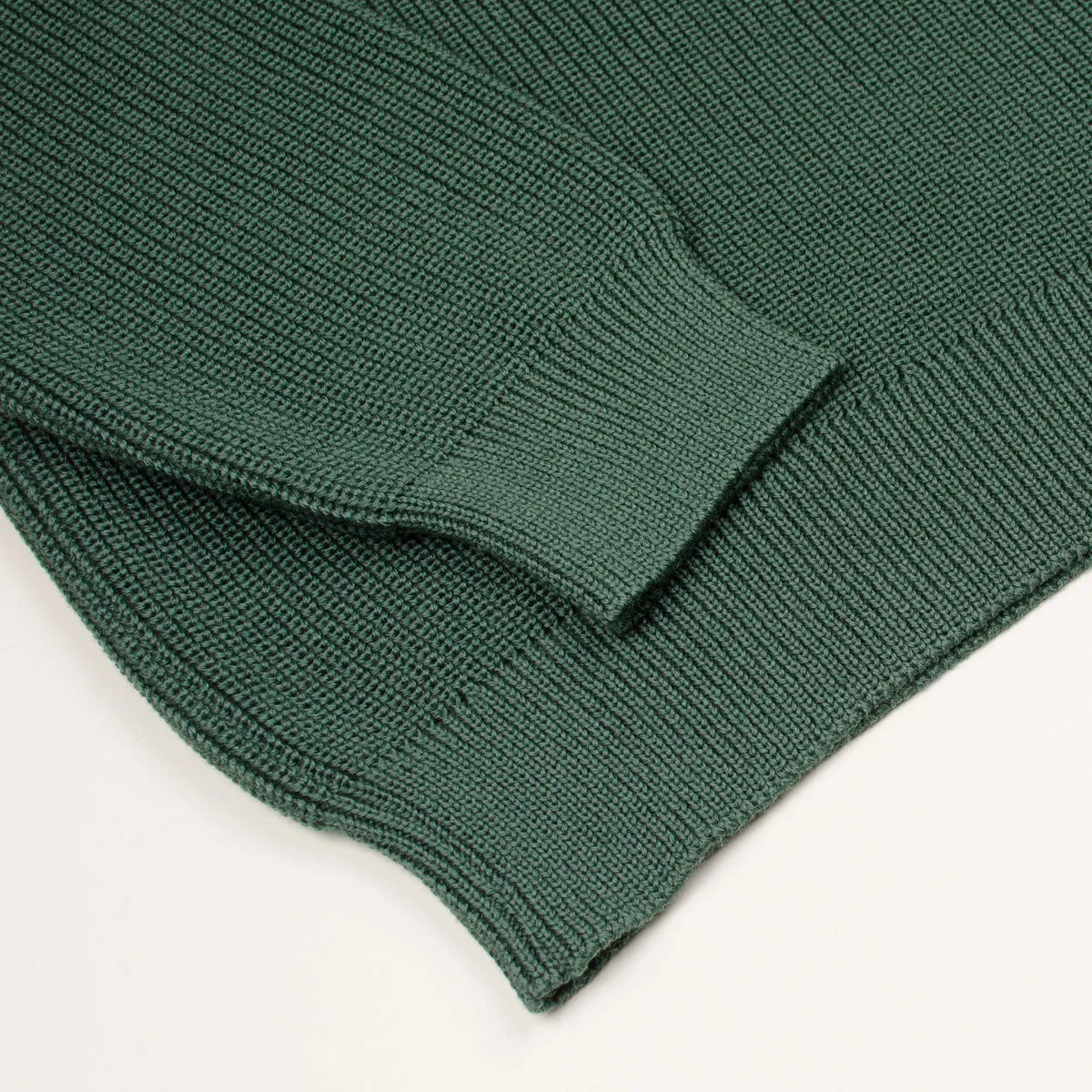 Arpenteur - Plano Merino Wool Rib Sweater - Emerald