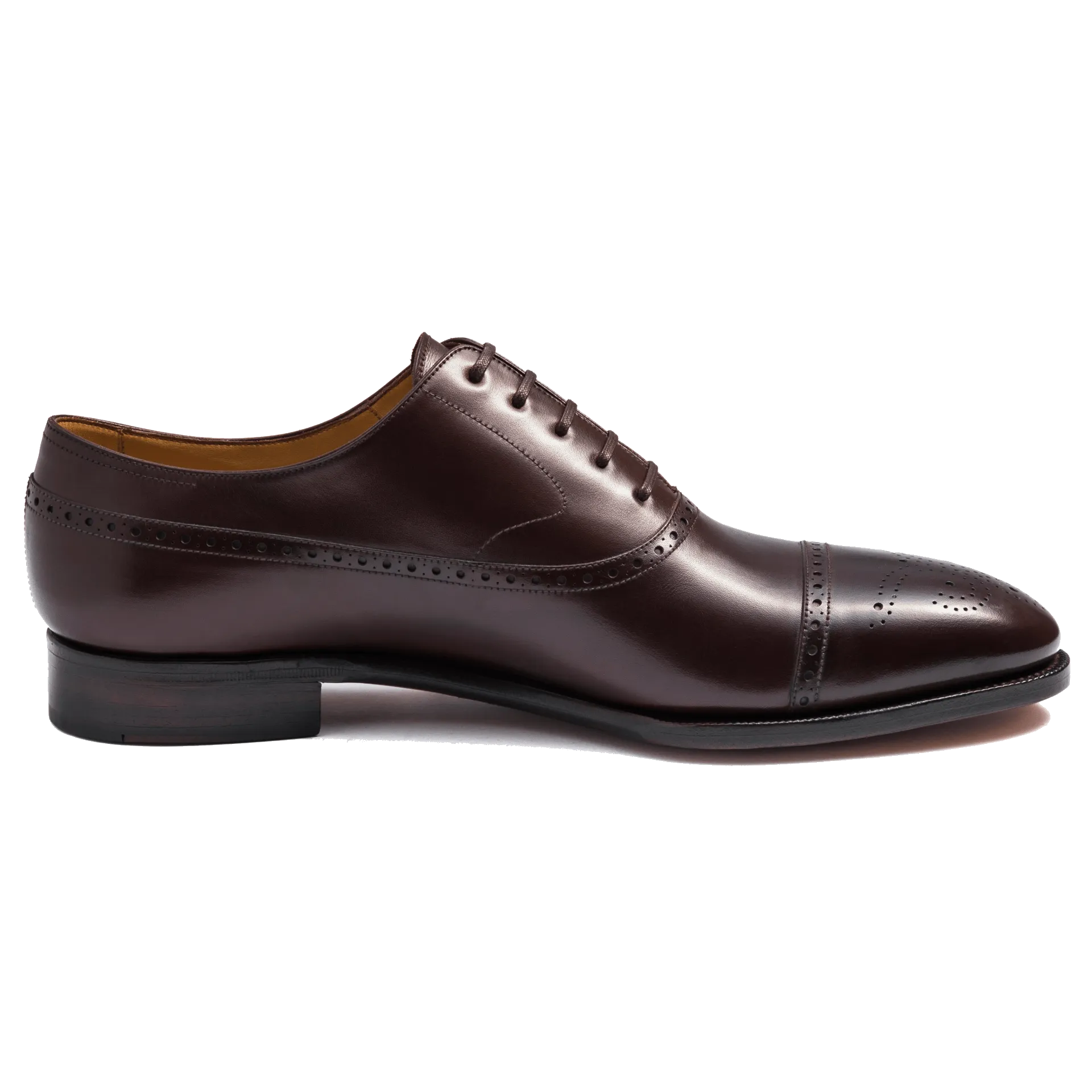 ARTISTA Semi Brogue Balmoral in Vegano Dark Brown