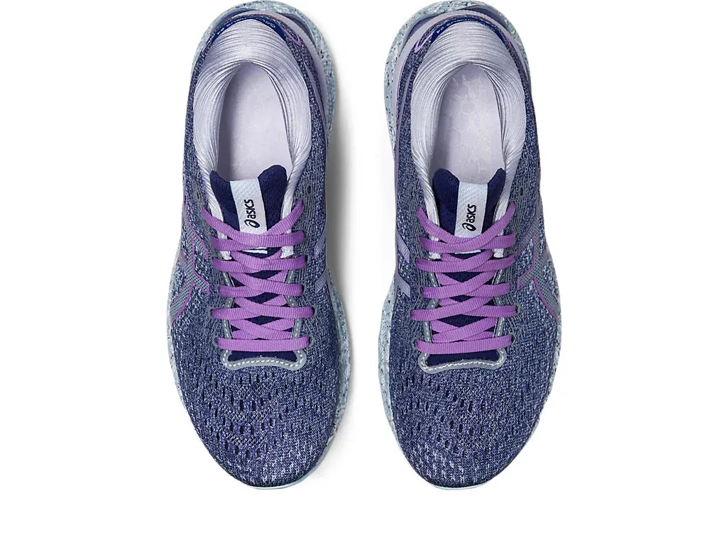 ASICS Women's GEL-NIMBUS 24 (Twilight Blue/White)