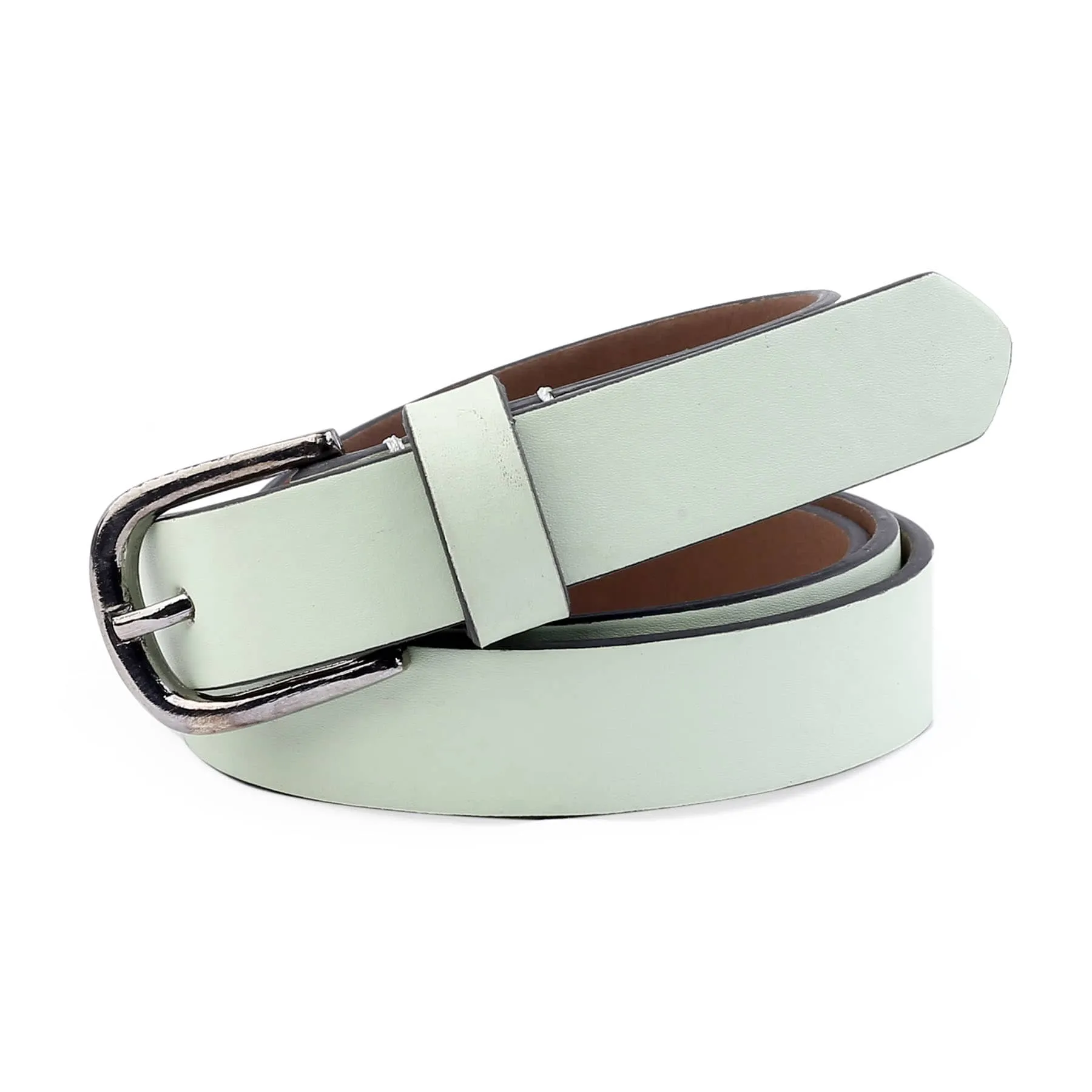 Bacca Bucci Women Leather Belts with Imported Nickle Free Buckle | Width : 20 MM | Solid Color Luster Finish Belt