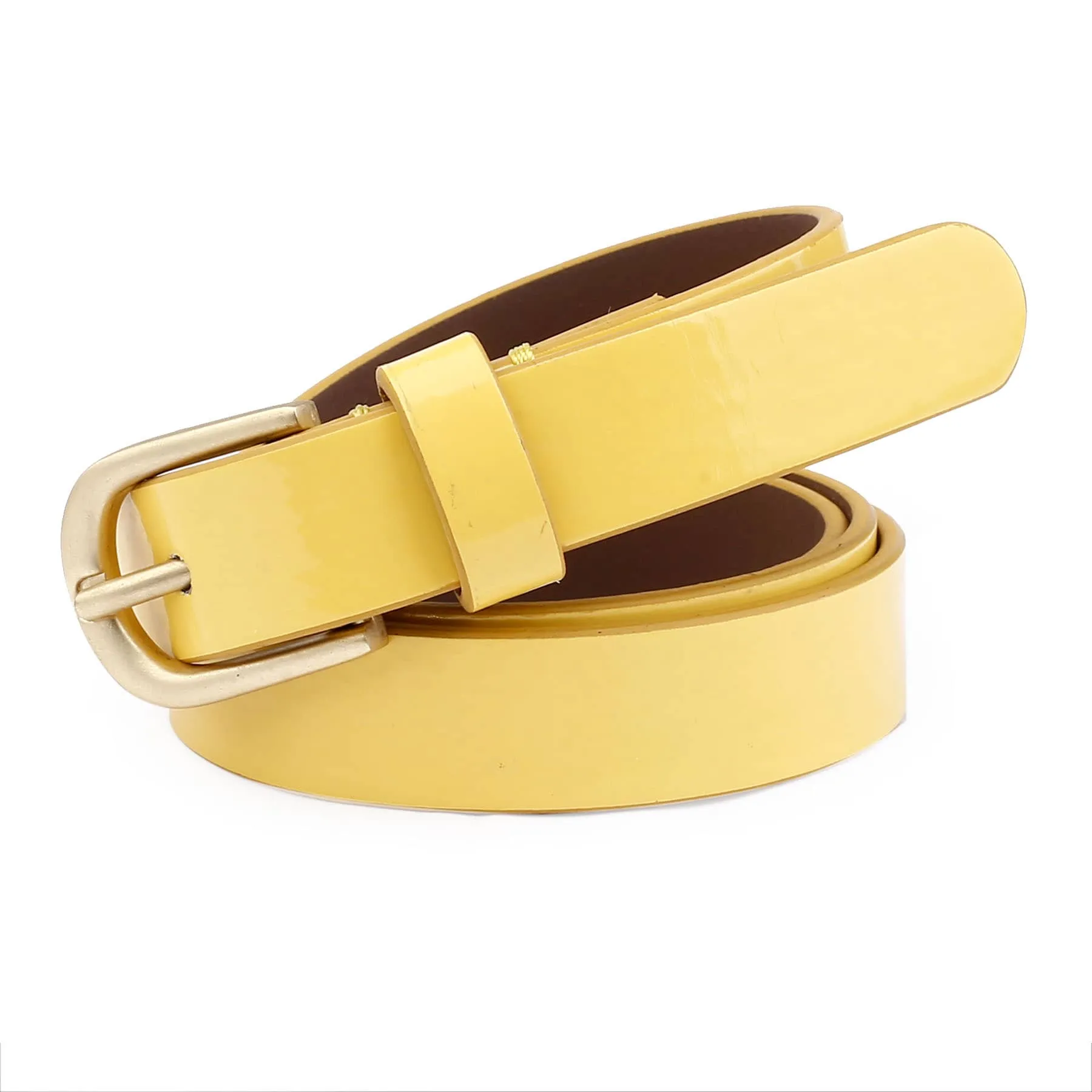 Bacca Bucci Women Leather Belts with Imported Nickle Free Buckle | Width : 20 MM | Solid Color Luster Finish Belt