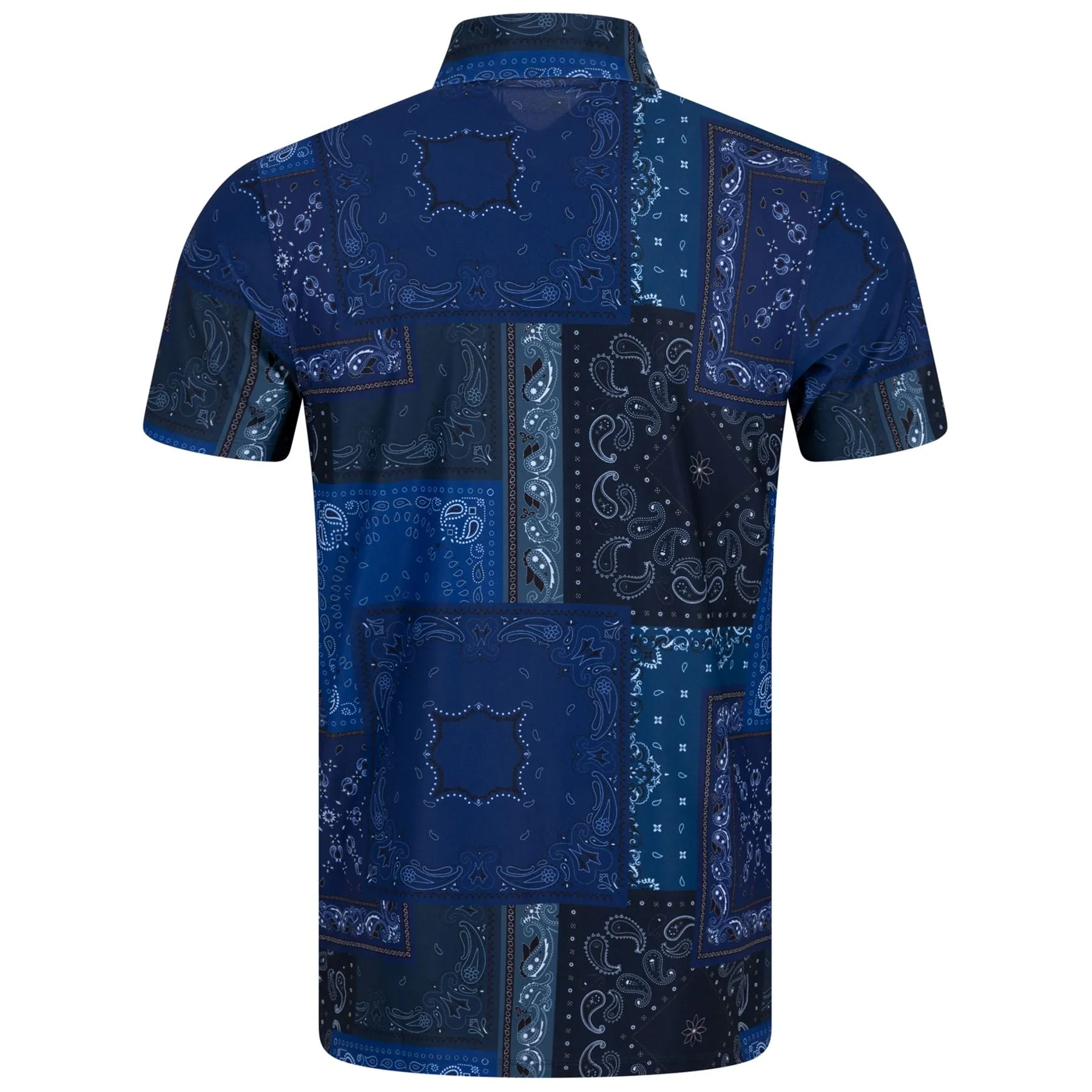 Bandana Printed Pique Polo Twilight - SS23