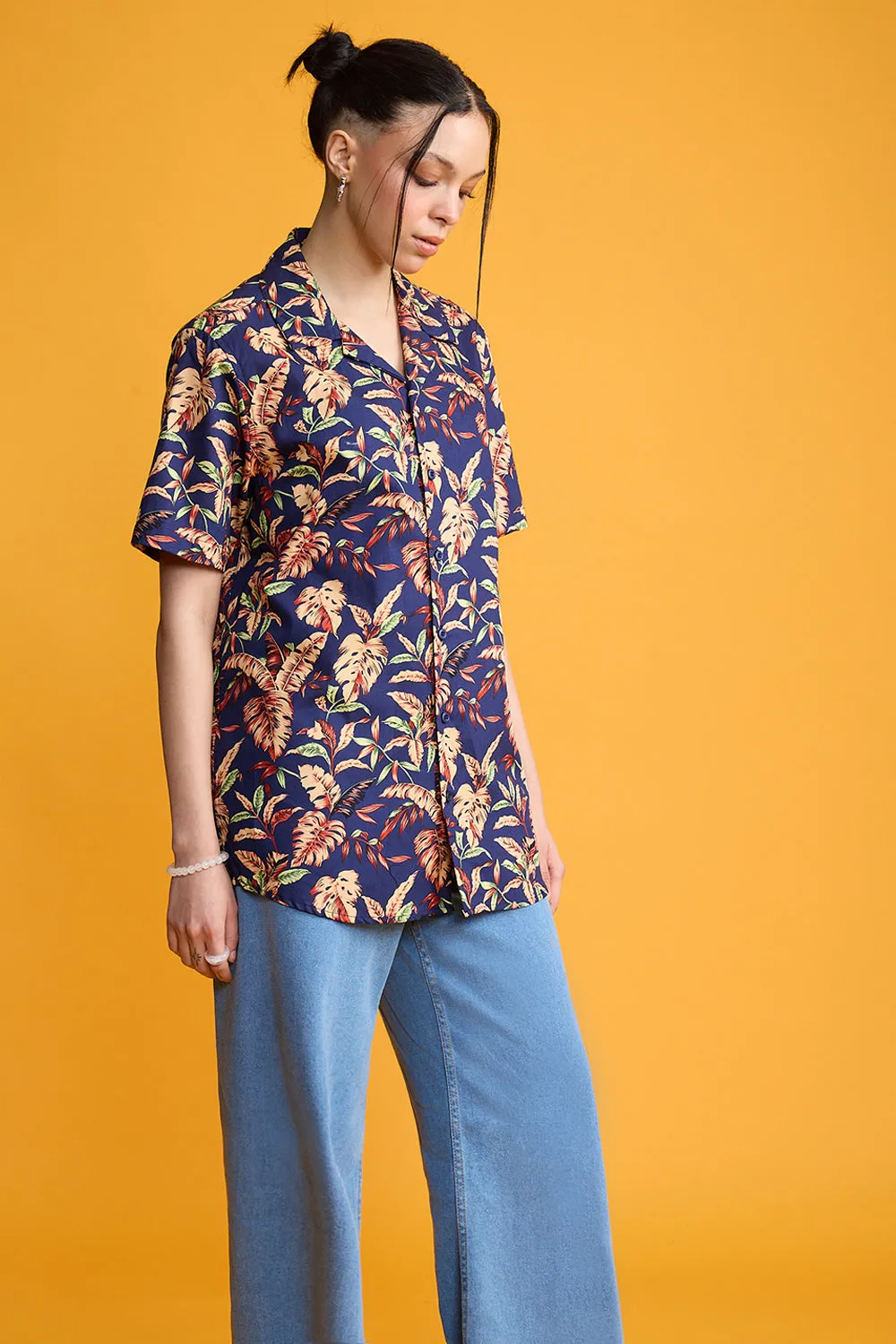 Baroque Navy Women's Resort Shirt