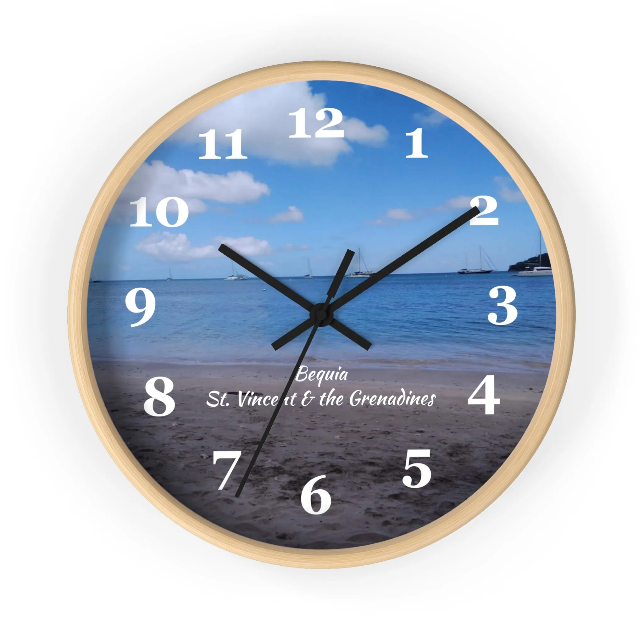 Bequia Beach St. Vincent and the Grenadines Wall Clock