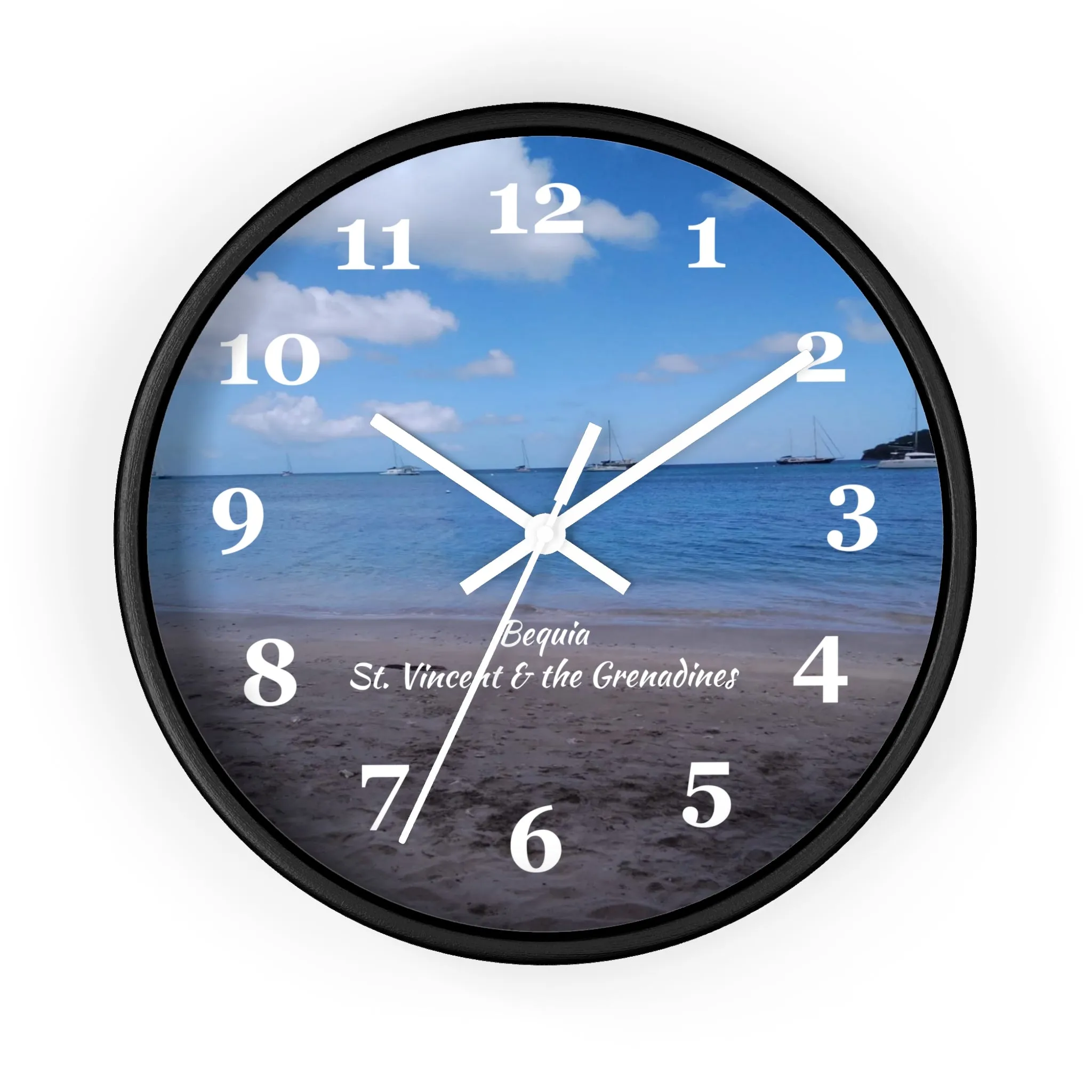 Bequia Beach St. Vincent and the Grenadines Wall Clock