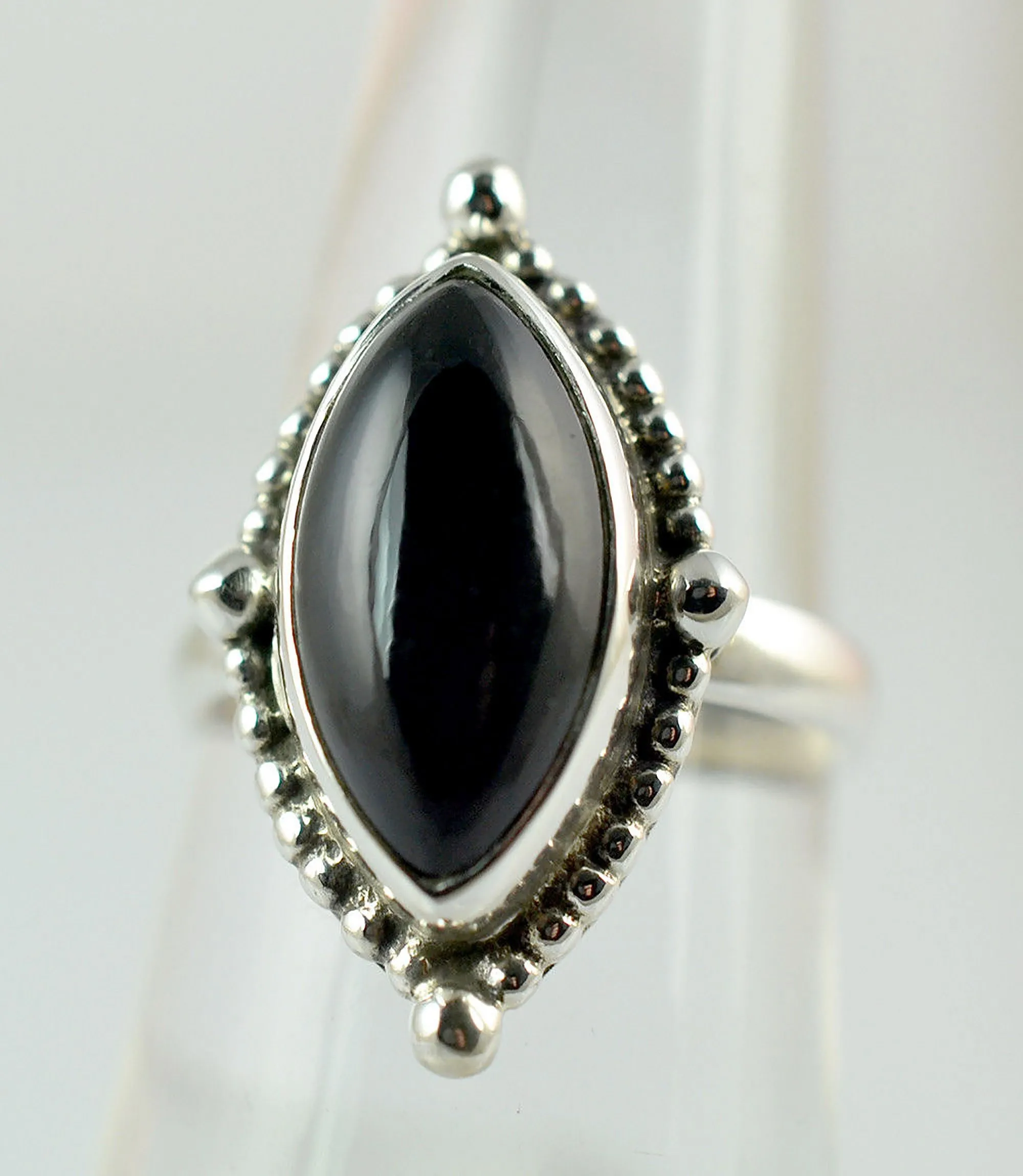 Black Onyx 925 Solid Sterling Silver Handmade Ring Size 3 to 13 US