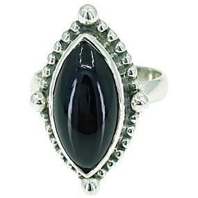 Black Onyx 925 Solid Sterling Silver Handmade Ring Size 3 to 13 US