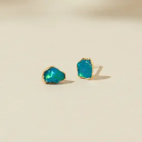 Blue Opal Studs