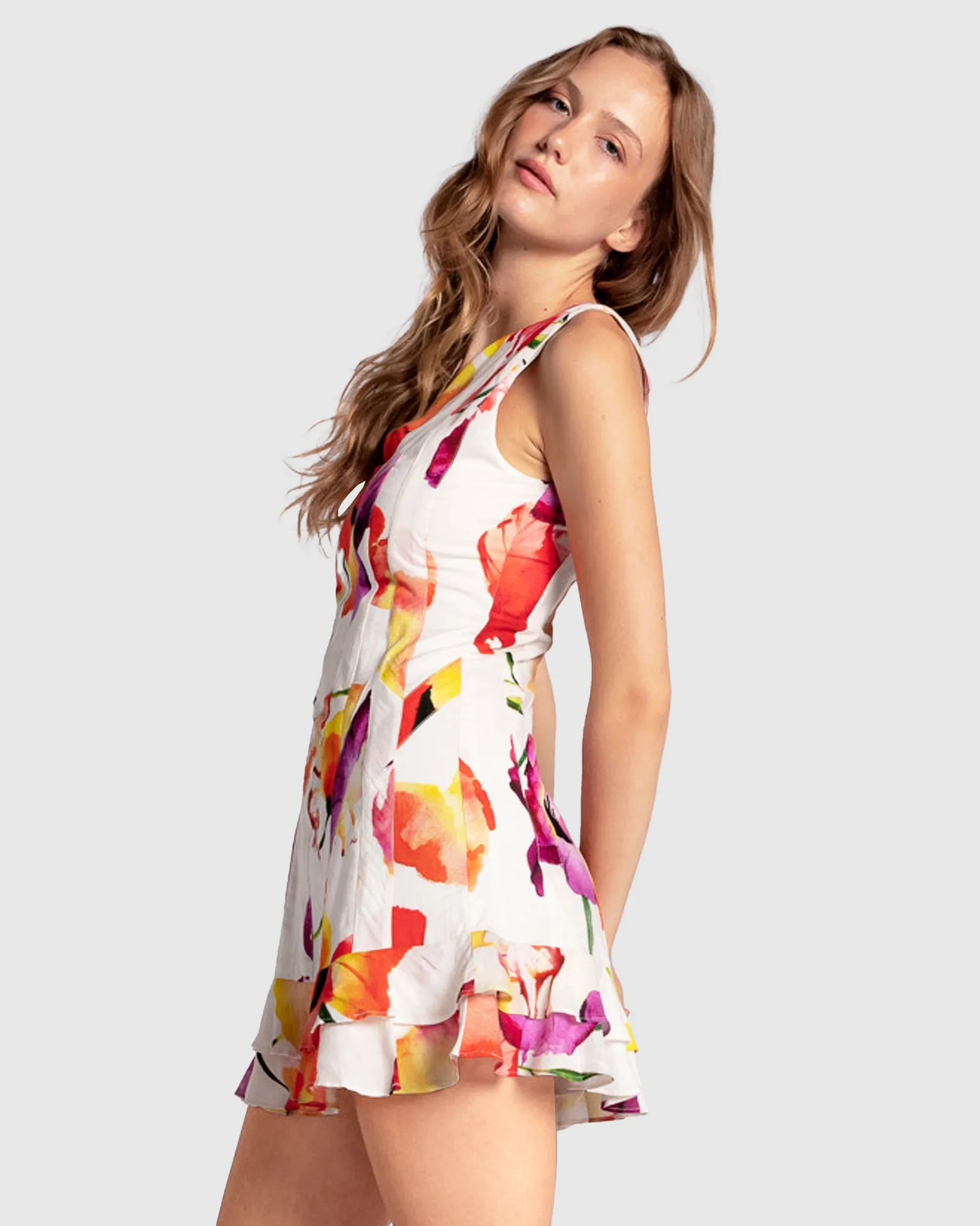 Born To Love Mini Dress - Wild Poppies