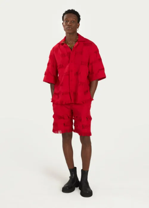 Boyedoe Busumuru II Men's Red Shorts and shirt Set