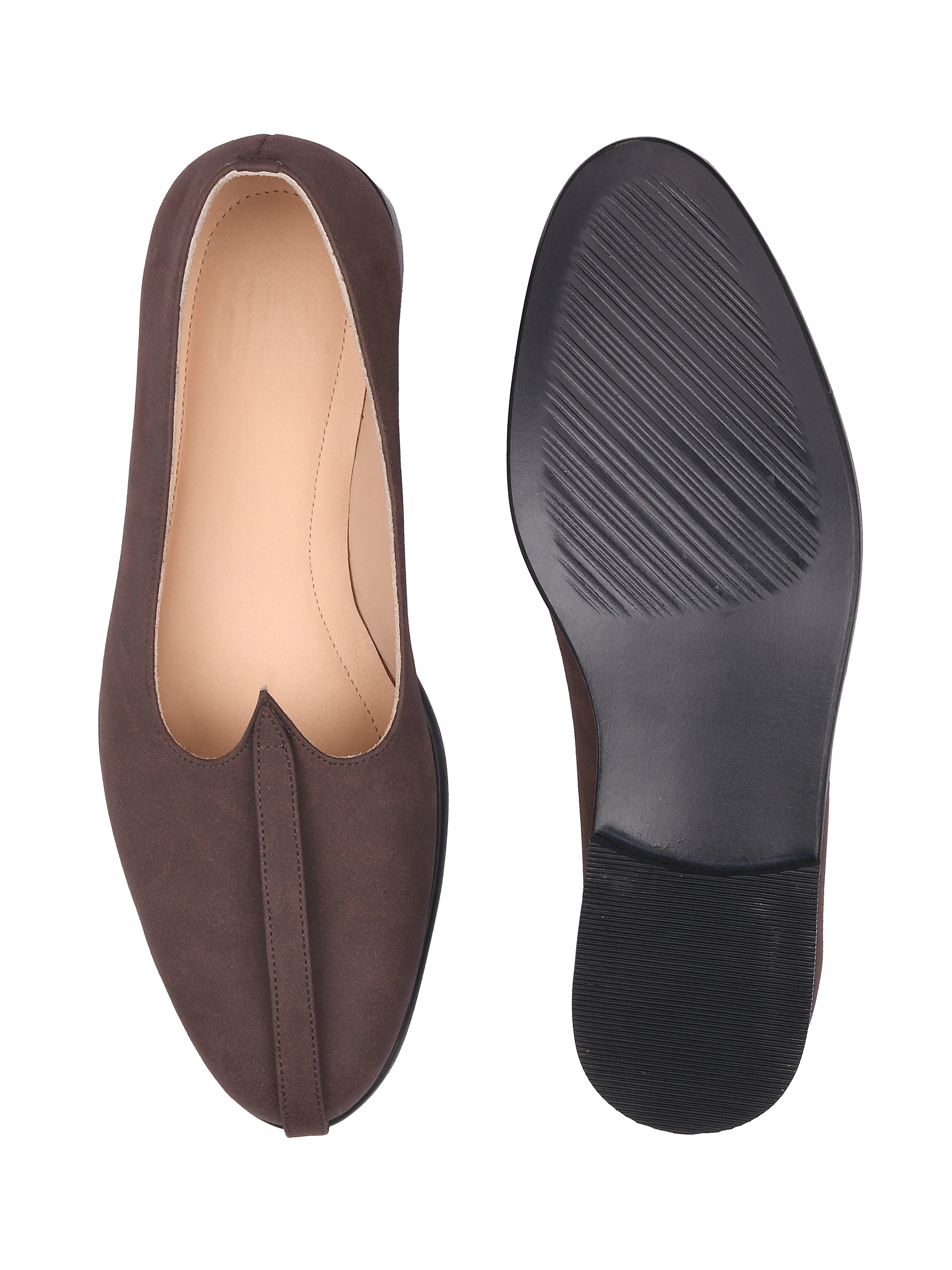 Brown Suede Mojri For Men