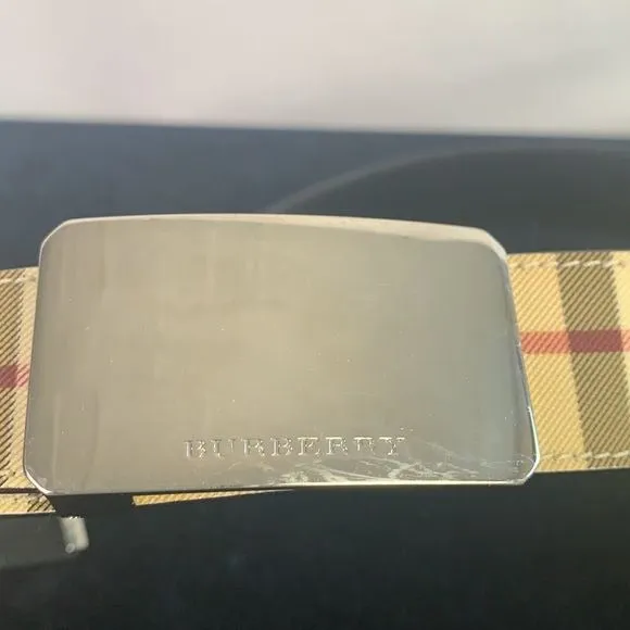 Burberry Men’s Reversible Vintage Checkered Belt