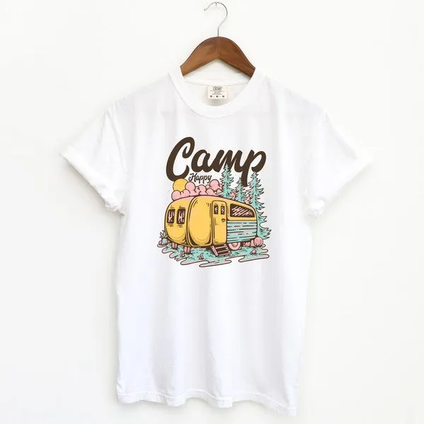 Camp Happy Garment Dyed Tee