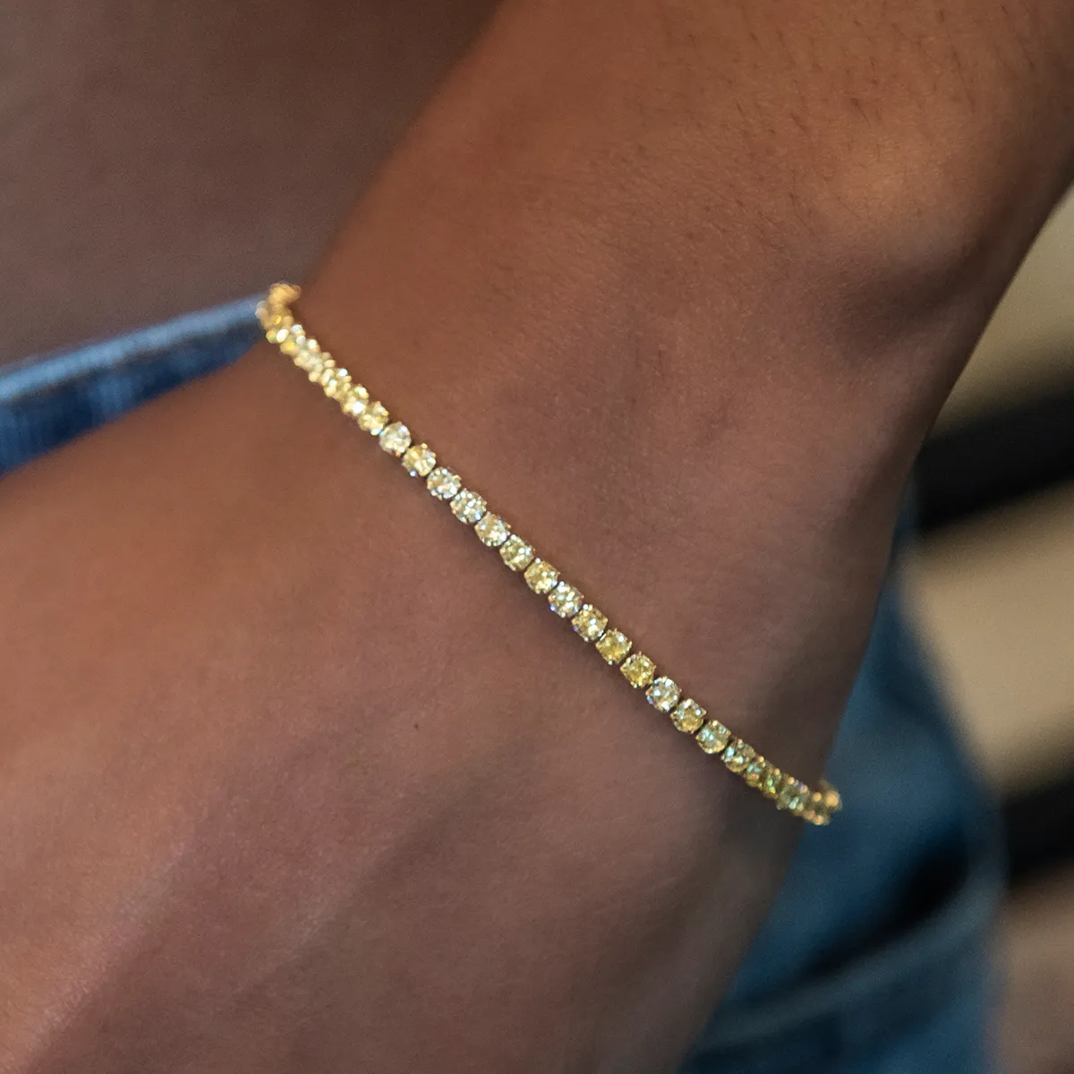 Canary Micro Tennis Bracelet