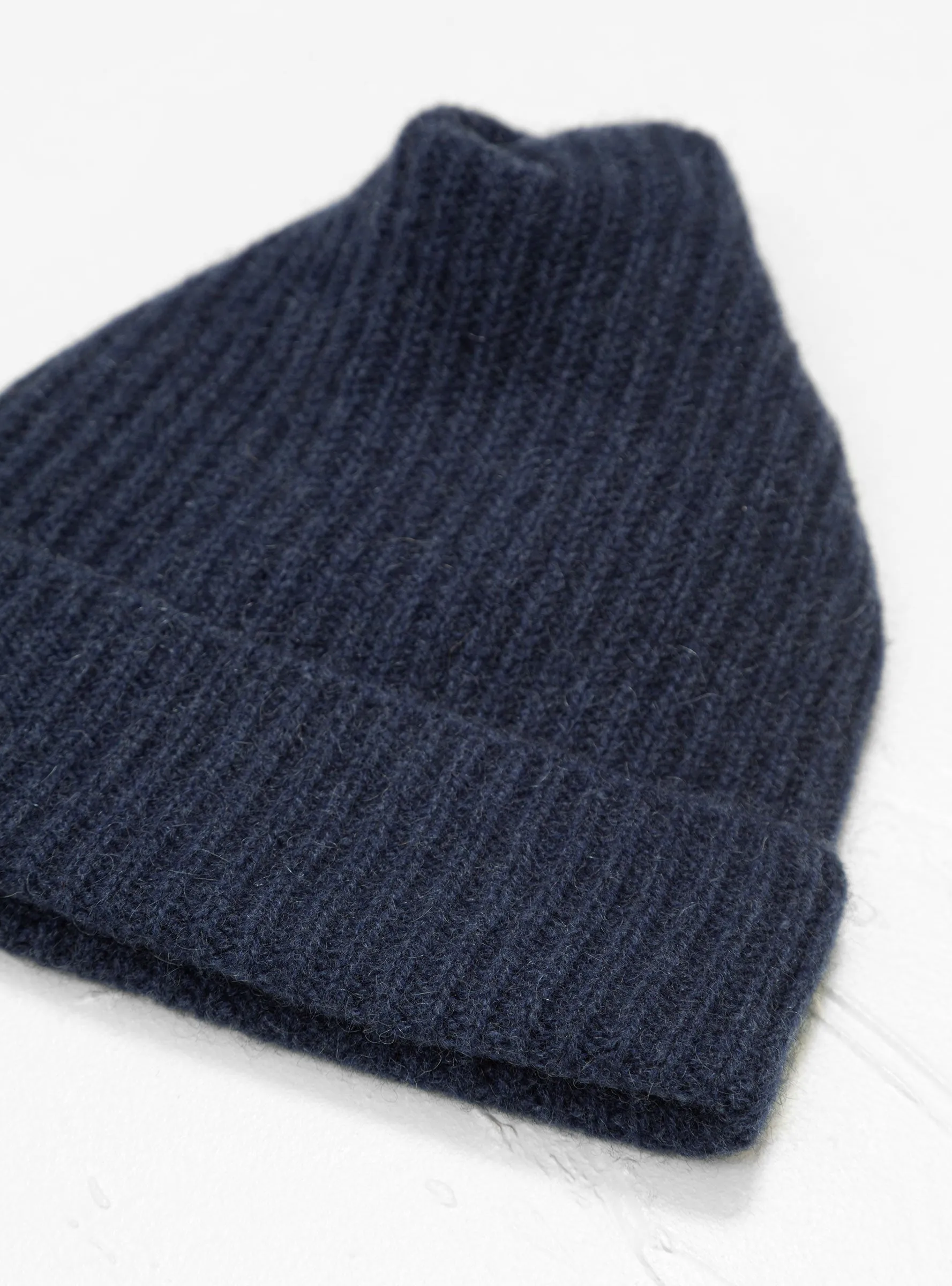 Cashmere-Blend Beanie Indigo