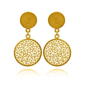 CATALINA SOLID GOLD 18K EARRINGS FILIGREE