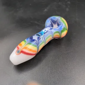 Chameleon Glass Rainbow Splat Hand Pipe 4