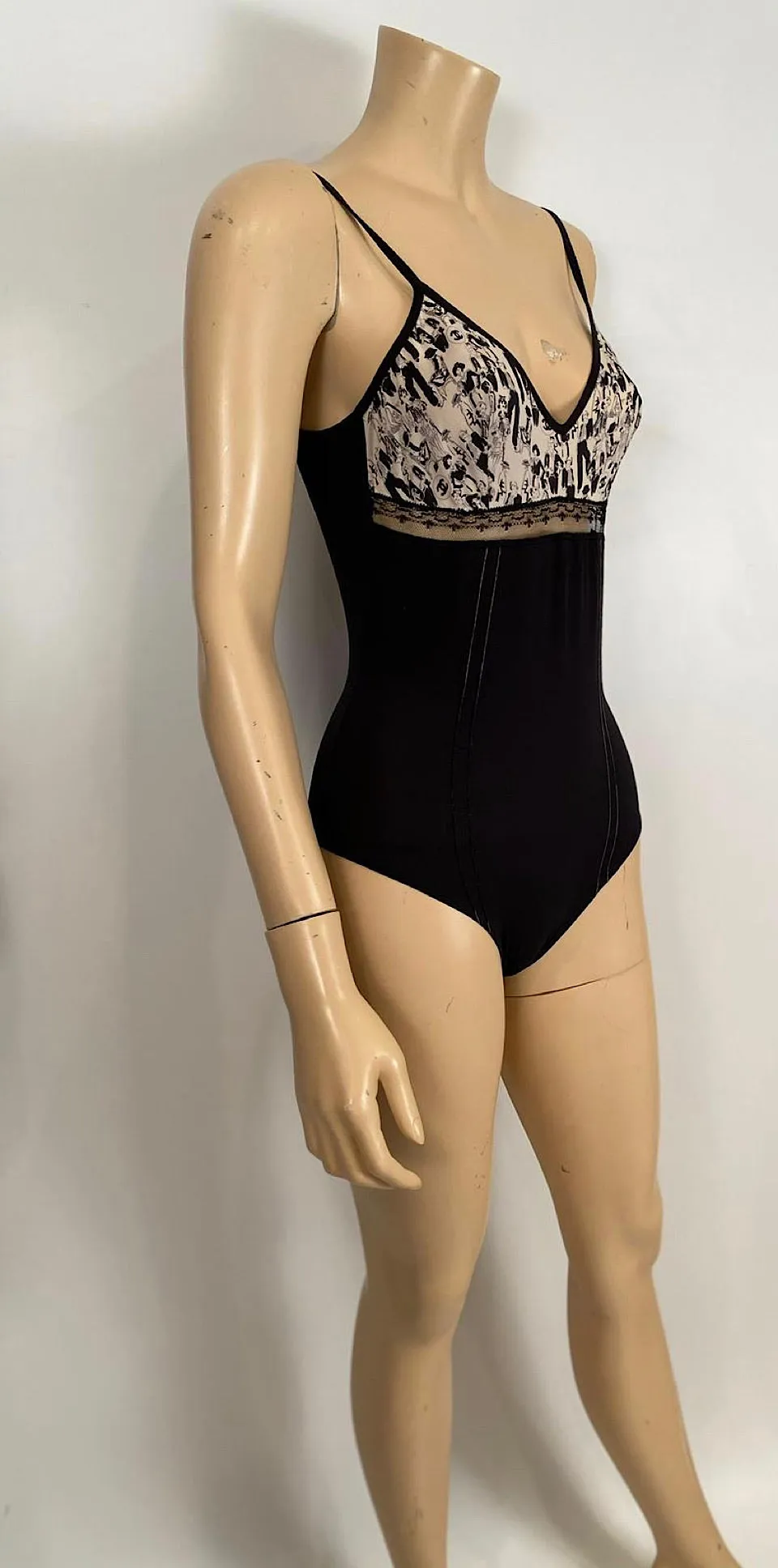 Chanel 03P 2003 Spring One Piece Body Suit Top Camisole FR 40 US 6