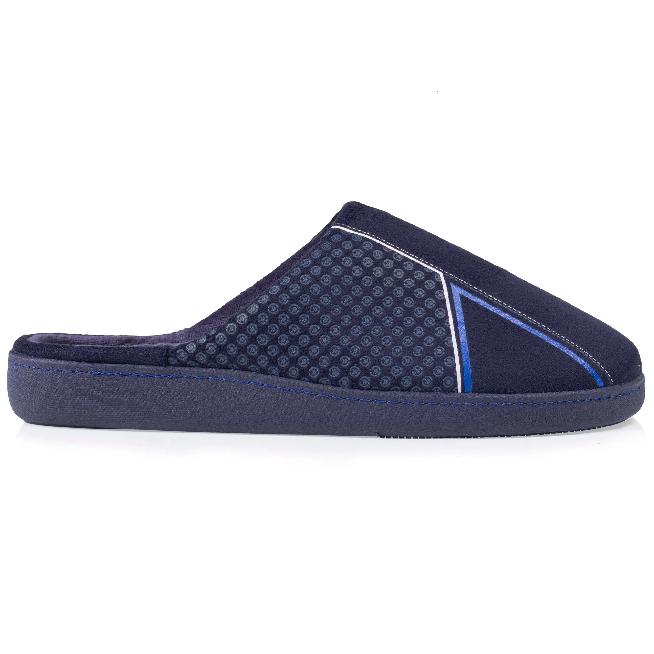 Chaussons mules Homme Chevrons Marine