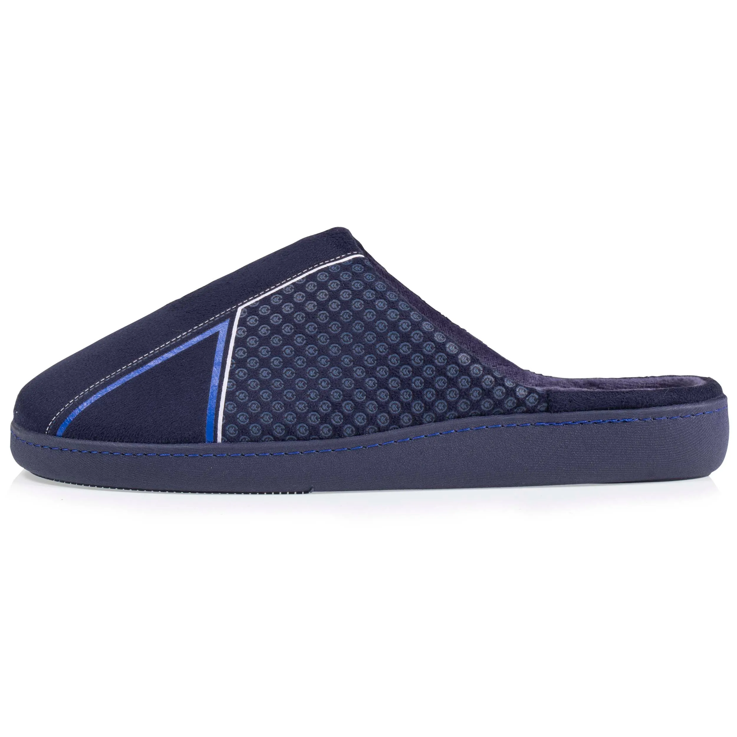 Chaussons mules Homme Chevrons Marine