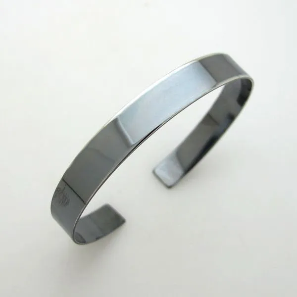 Custom Black Cuff Bracelet for Men