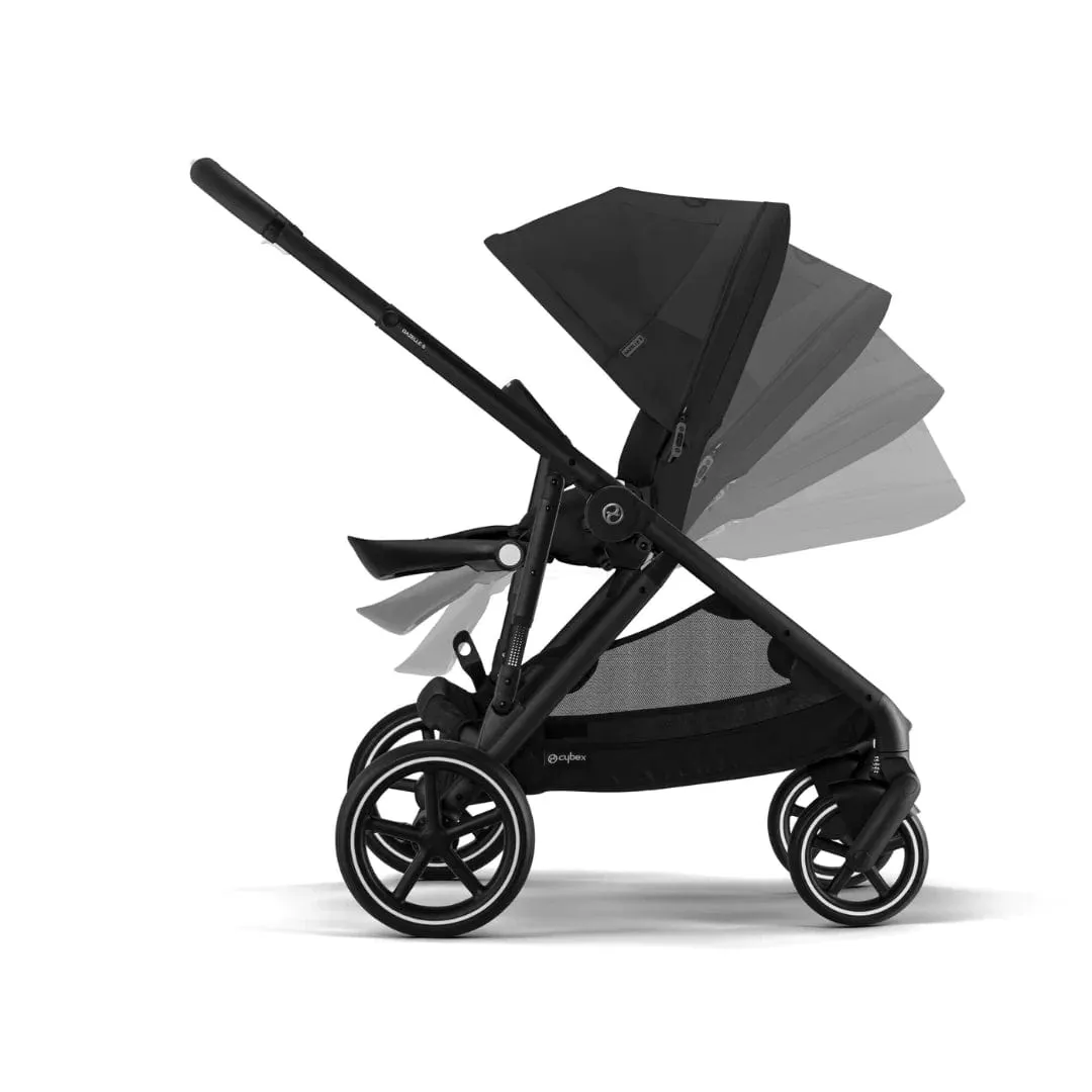 Cybex Gazelle S Double Tandem Pushchair - Black / Moon Black