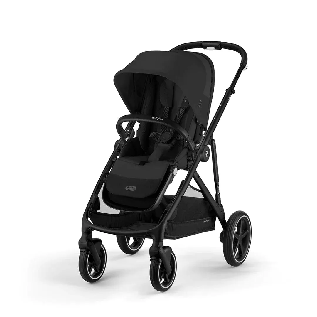 Cybex Gazelle S Double Tandem Pushchair - Black / Moon Black