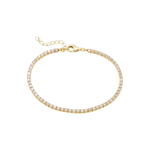 CZ Tennis Bracelet | 14k Yellow Gold