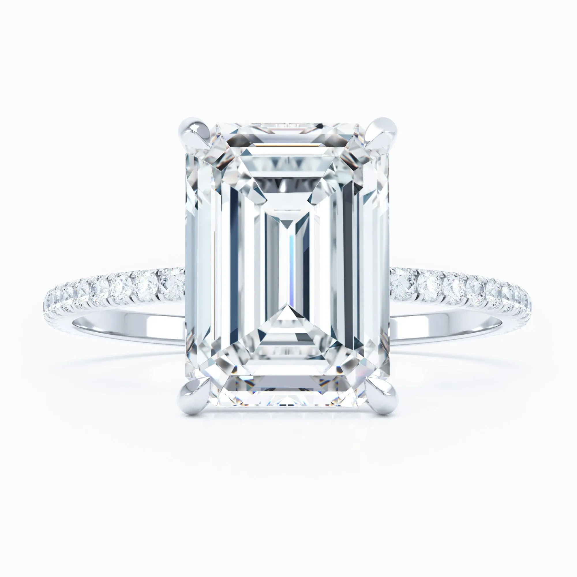 Delicate - Emerald Cut Engagement Ring