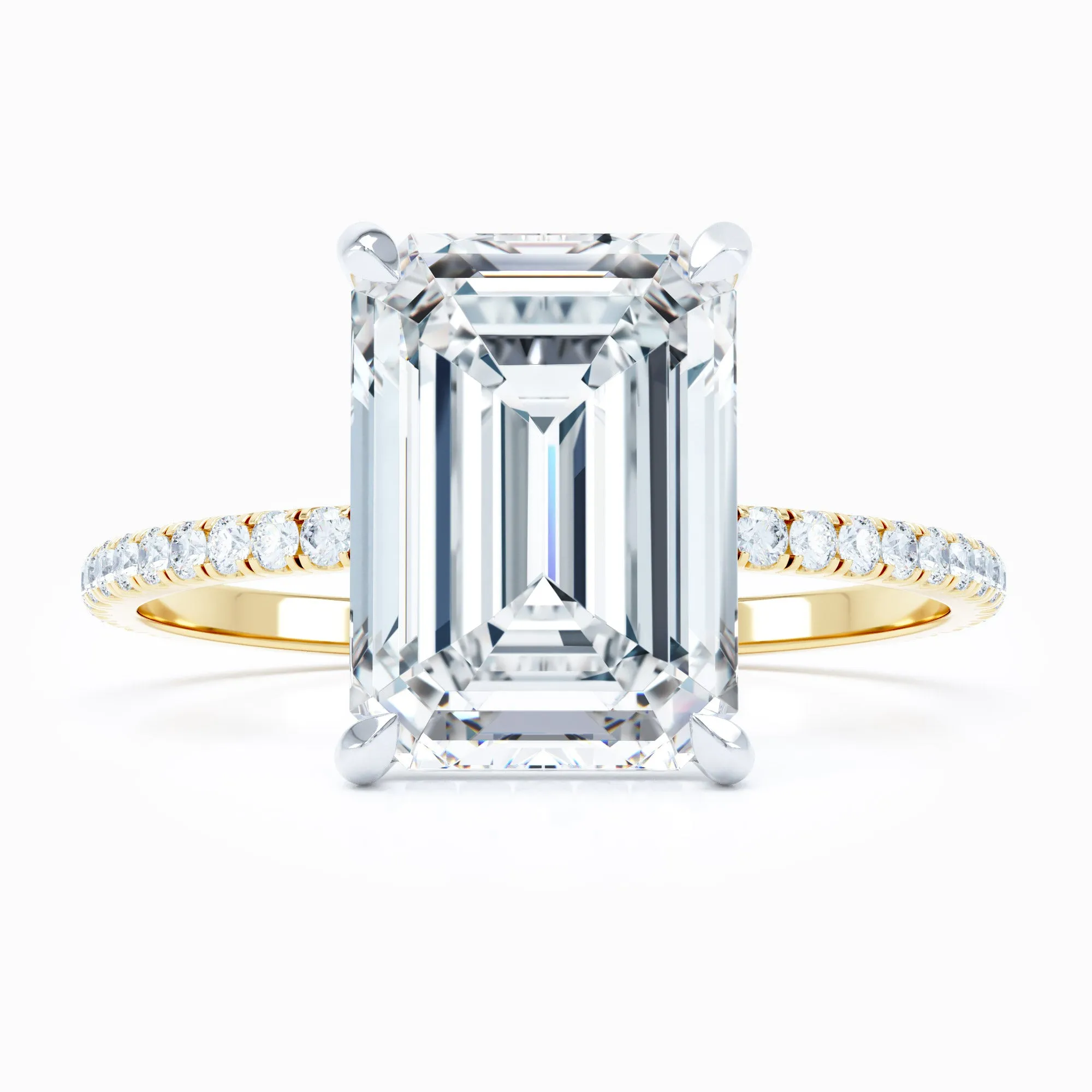 Delicate - Emerald Cut Engagement Ring