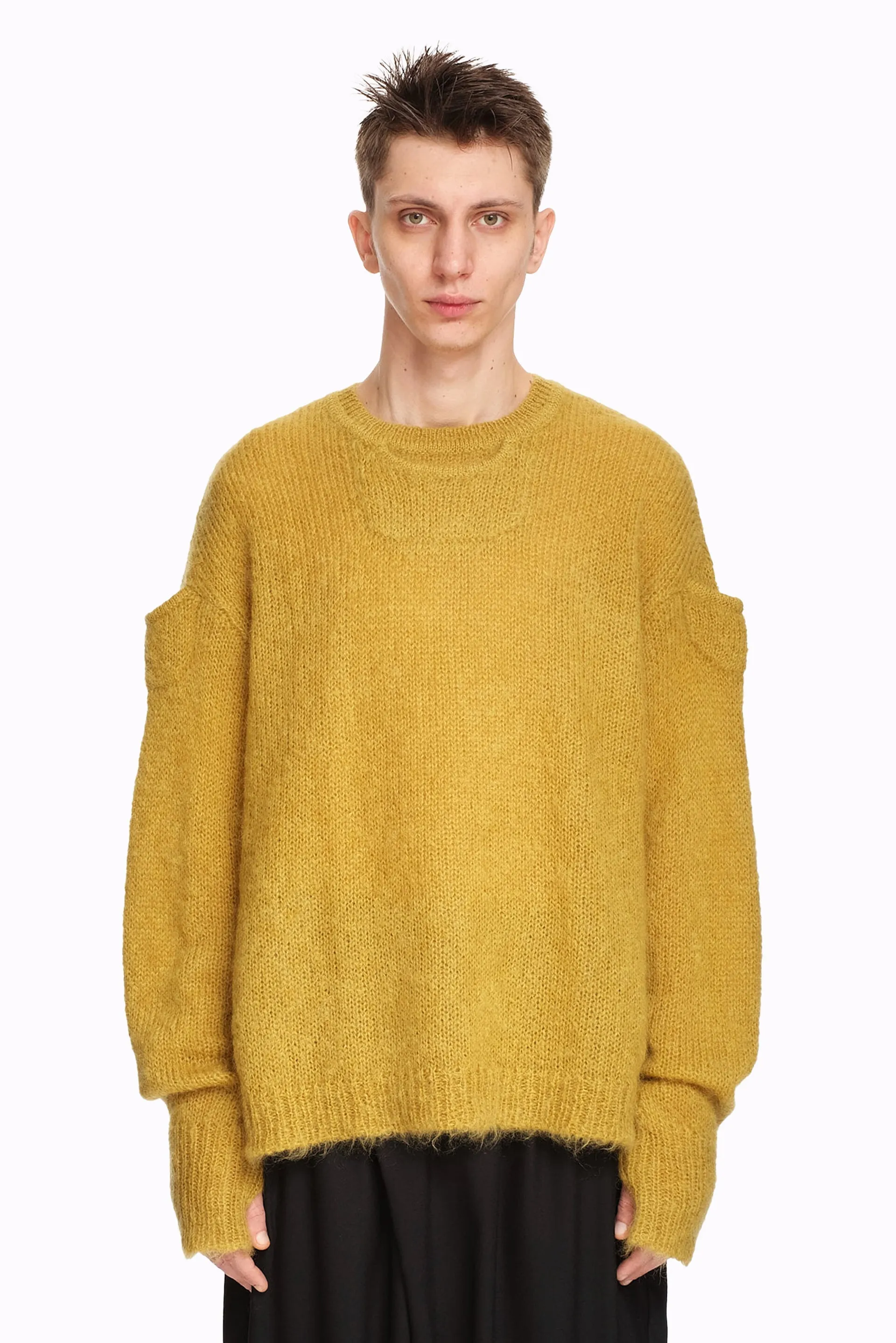 Dip Knitted Sweater Amber